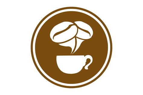 Circle Coffee Bean Logo On Transparent Background 24033511 PNG