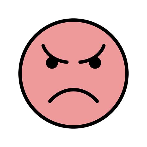 Angry Emoticon Vector Icon 380997 Vector Art at Vecteezy