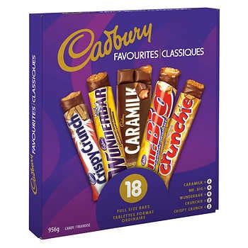 Cadbury Chocolate Bars Variety Pack, Pack of 18 | Costco