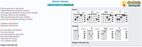 Chord: Meteor Shower - tab, song lyric, sheet, guitar, ukulele | chords.vip