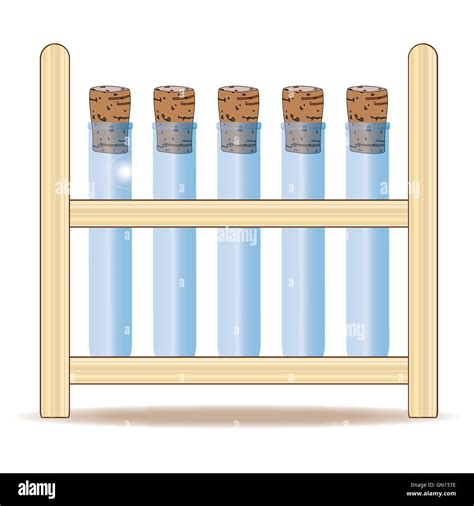 Test Tube Rack With Test Tubes