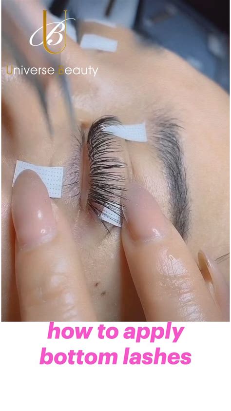 how to apply bottom lashes 【UBL】 | Eyelash extensions, Lashes, Eyelash tips