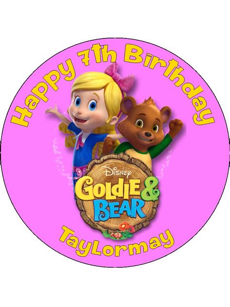 Goldie and the Bear Cake Top - Topcake Ireland