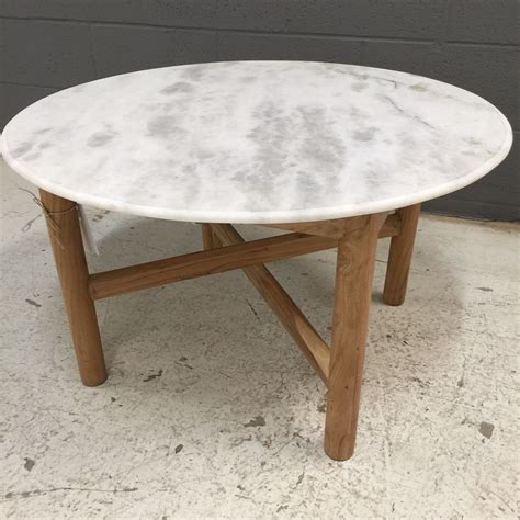 Round Marble Coffee Table - Nadeau Nashville