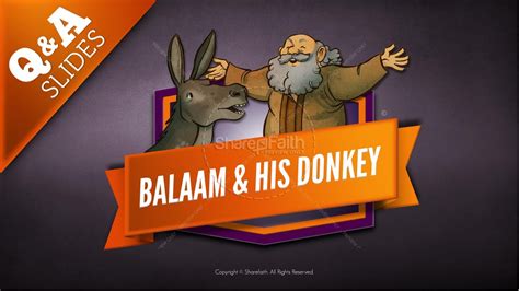 Numbers 22 Balaam's Donkey Kids Bible Stories | Clover Media