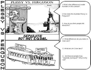 Plessy Vs. Ferguson Cartoon