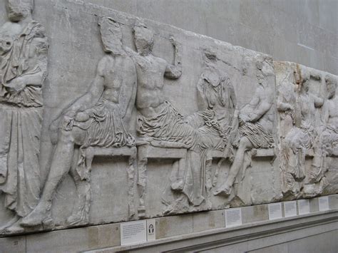 The Parthenon or ‘Elgin’ Marbles on display at the British Museum ...