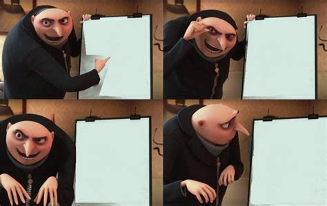 Gru Presentation Meme Template