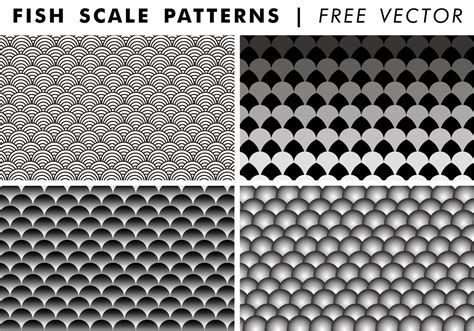 Fish Scale Patterns Free Vector - Download Free Vector Art, Stock ...