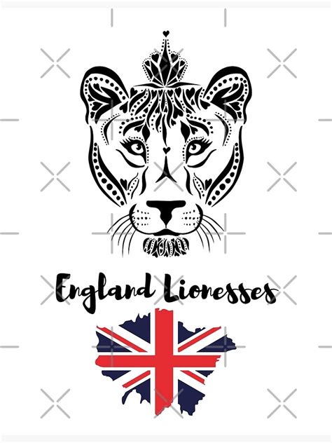 "England lionesses" Poster for Sale by Kartstor | Redbubble