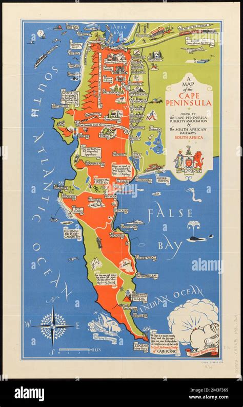 A map of the Cape Peninsula , Cape Peninsula South Africa Norman B ...