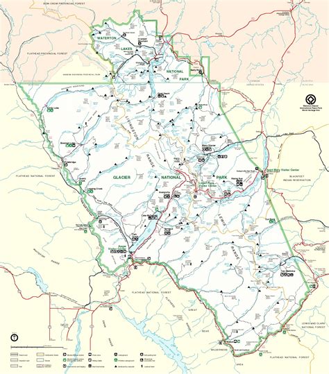 Map of Glacier National Park, Montana | Where We Be