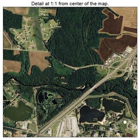 Aerial Photography Map of Lumberton, NC North Carolina