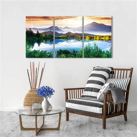 3 Panel Large Size Vintage Landscape Giclee Canvas Prints Artwork ...