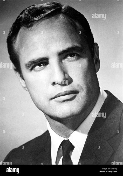 Portrait of actor Marlon Brando Stock Photo - Alamy