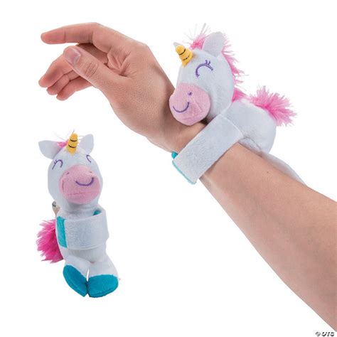 Hugging Stuffed Unicorn Slap Bracelets | Oriental Trading