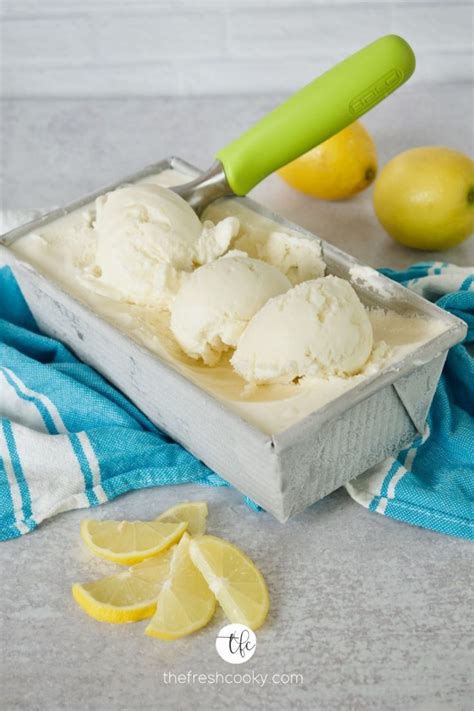 Easy Lemon Gelato Ice Cream Recipe • The Fresh Cooky