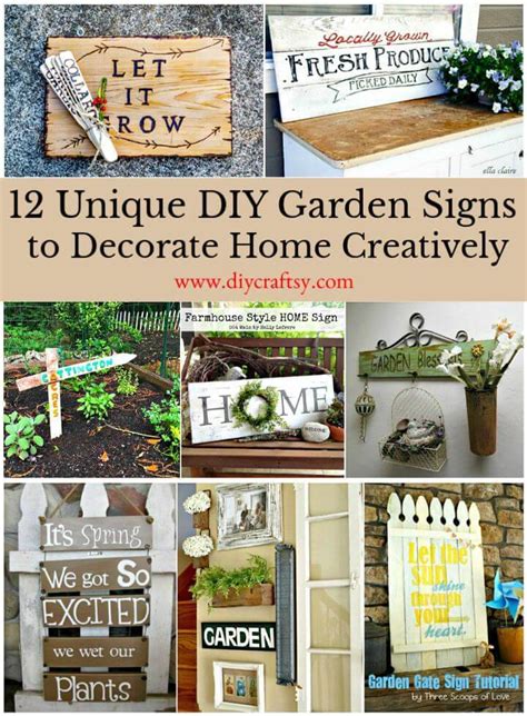 12 Homemade DIY Garden Signs to Make - DIY Crafts