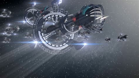 Fantasy Alien Spaceships In Intergalactic Stock Motion Graphics SBV ...