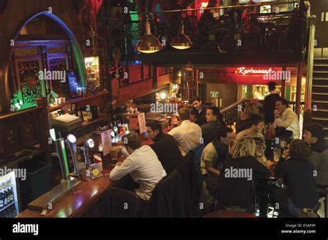 Nightlife And Interior Of The Quays Pub; Galway, County Galway, Ireland ...