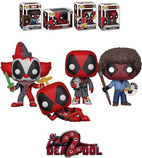 Funko POP! Marvel Deadpool Playtime Bundle (4 POPs) - New, Mint Condition