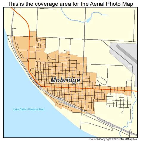 Aerial Photography Map of Mobridge, SD South Dakota