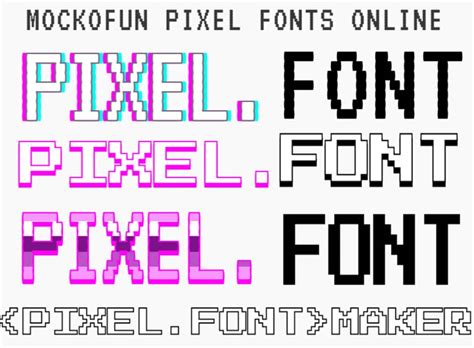 [FREE] Pixel Font Generator - MockoFUN