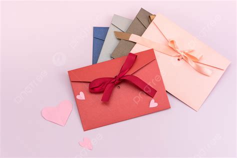 Color Valentine S Day Envelope Photo Background, Decorative Pattern ...