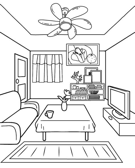 Cozy Coloring Page