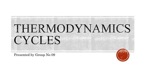 Thermodynamics cycles | PPT | Free Download