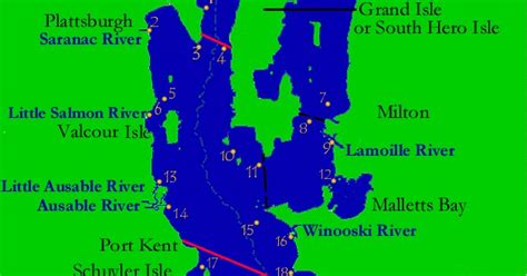 Fish Champlain: Lake Champlain Fishing Map