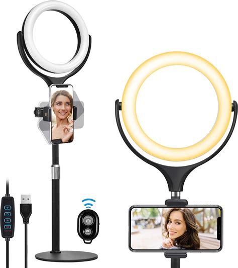 Amazon.com : 8" Laptop Ring Light for Computer Video Conference, Wixann Desk Selfie RingLight ...