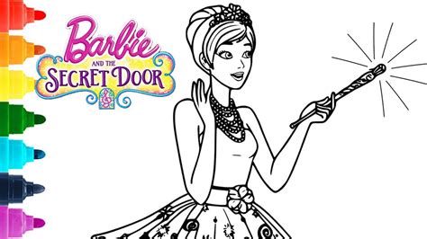 Barbie The Secret Door Coloring Page | DISNEY Barbie Coloring Book - YouTube