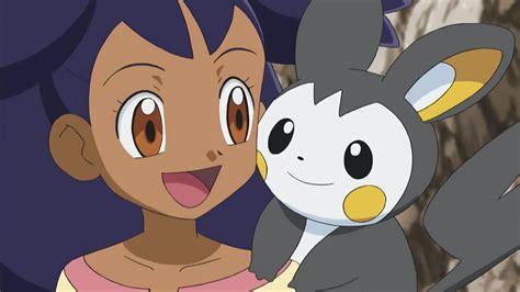 Iris and Emolga by Pokearceus on DeviantArt