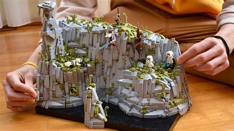 TIMELAPSE: LEGO Star Wars MOC Temple Cliff on Bogano: Jedi Fallen Order ...