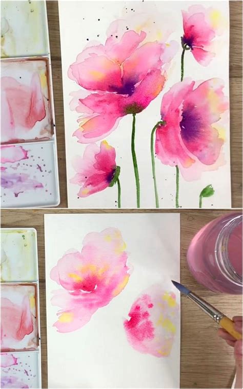 20+ Best Watercolor Flowers Tutorials & Videos | Watercolor flowers tutorial, Watercolor flower ...