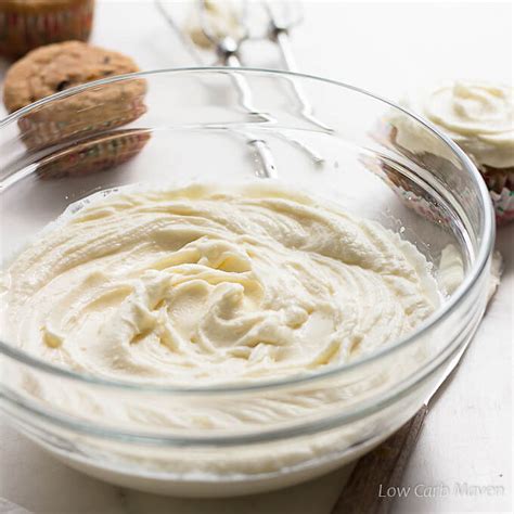 Low Carb Sugar Free Cream Cheese Frosting - Low Carb Maven