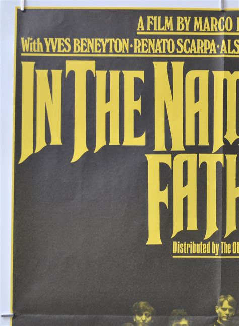 In The Name Of The Father - Original Movie Poster