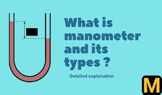 What is manometer? types,uses and advantages |The Mechanical post