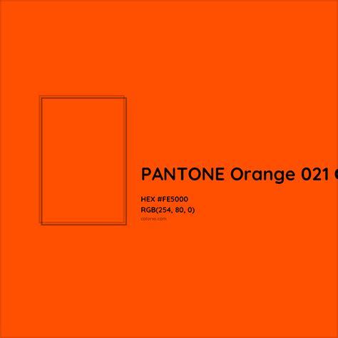 Pantone Orange 021 C Color Hex Color Code #FE5000, 52% OFF