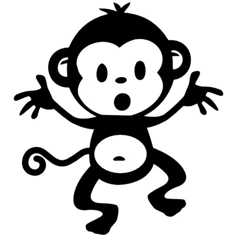 Cute Baby Monkey Sticker