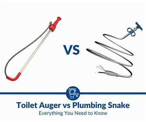 Toilet Auger vs Snake: When and How To Use Them (2024)