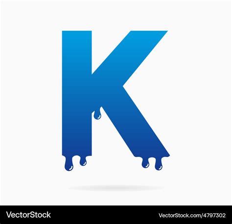 Letter k logo or symbol icon Royalty Free Vector Image