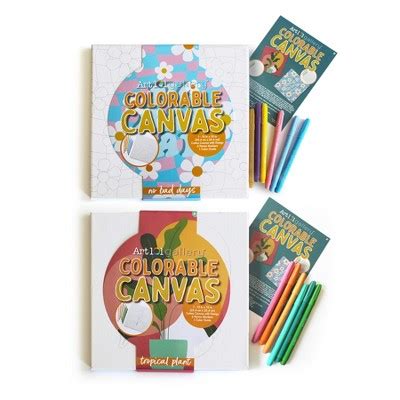 Art 101 Colorable Canvas Wall Art Set 2-pack : Target