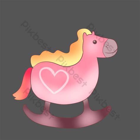 Love Wooden Horse Chair Illustration | PSD PNG Images Free Download - Pikbest