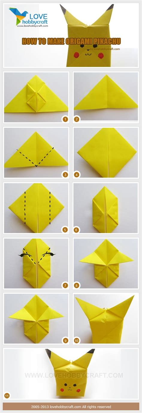 Pikachu Easy Origami For Kids Step By Step – Jadwal Bus