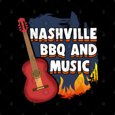 Nashville BBQ And Music - Nashville Tennessee - Pillow | TeePublic