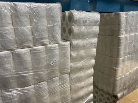 LARGE PALLET OF NEW COMMERCIAL TOILET PAPER ROLLS - Able Auctions