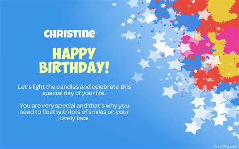 Happy Birthday Christine pictures congratulations.