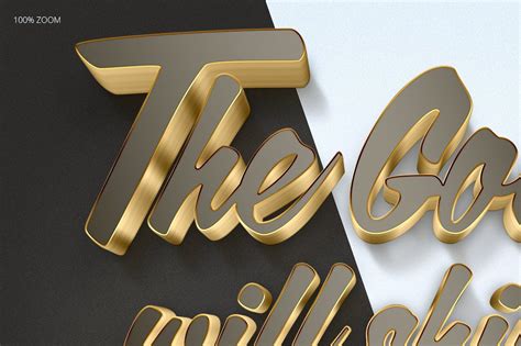 3D Gold Text Effects | Gold text, Text effects, Creative logo